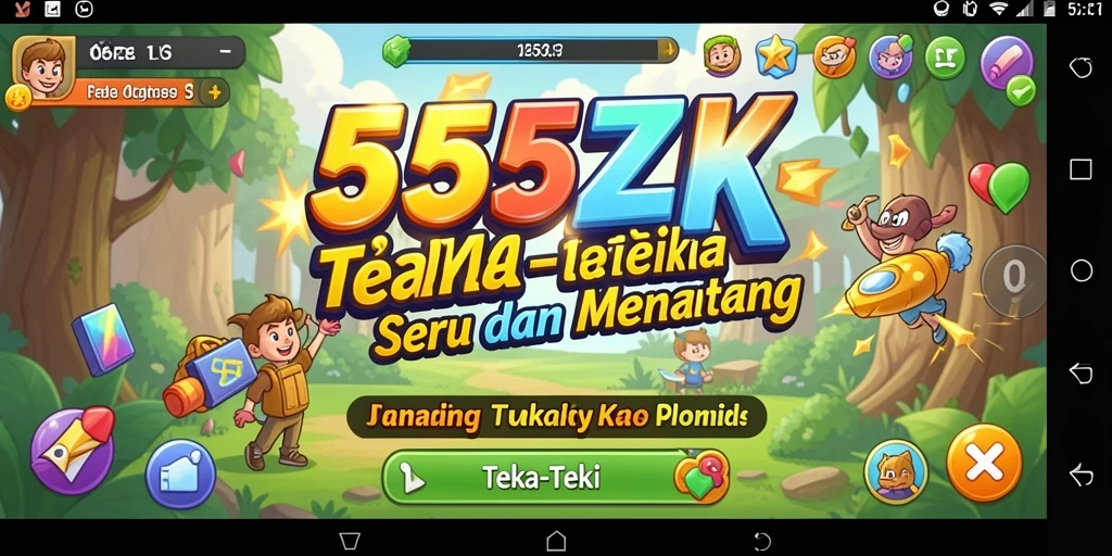 Antarmuka permainan Teka-Teki 555ZK yang menarik dan fungsional.