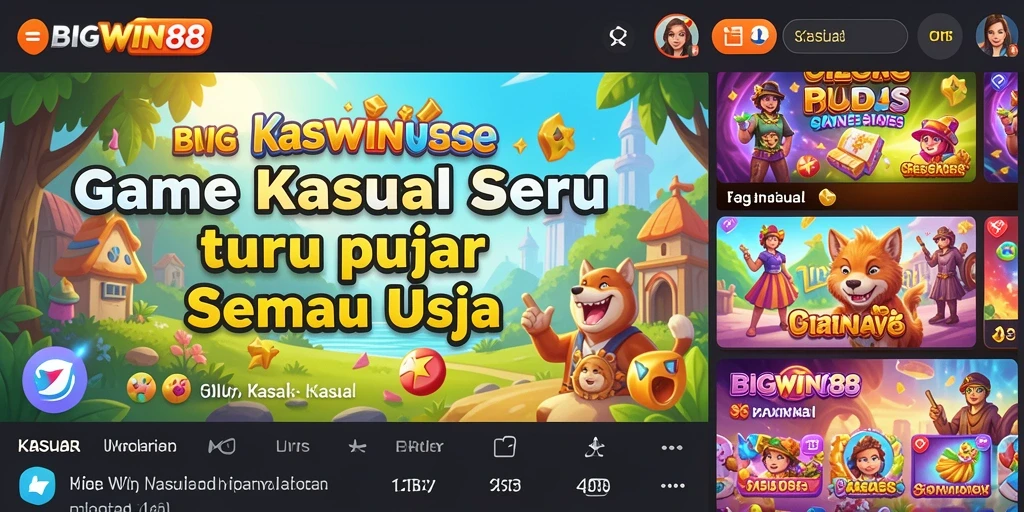 Tampilan antarmuka menarik dari BIGWIN88 yang mudah diakses.