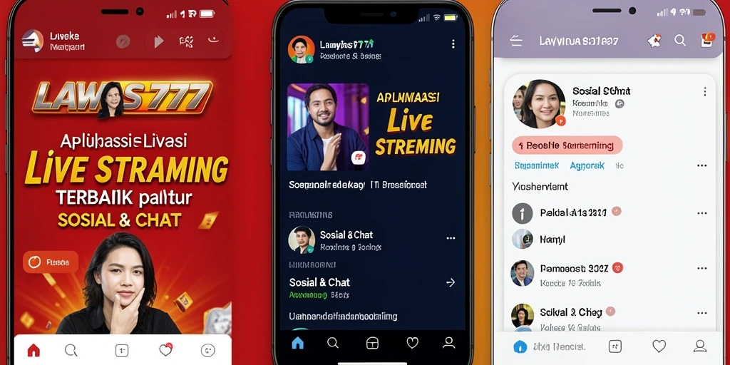 Tampilan antarmuka LAWAS777 yang menarik saat Live Streaming.
