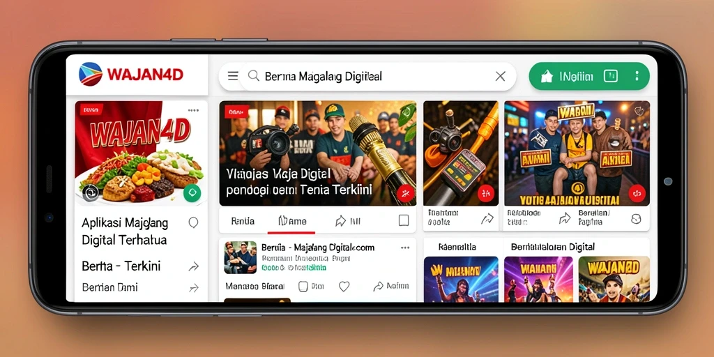 Tampilan antarmuka aplikasi WAJAN4D yang modern dan menarik.