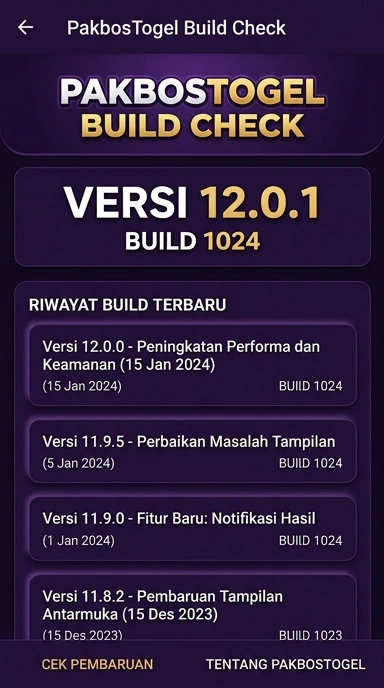 Riwayat Versi Aplikasi pakbostogel untuk Pengguna Android